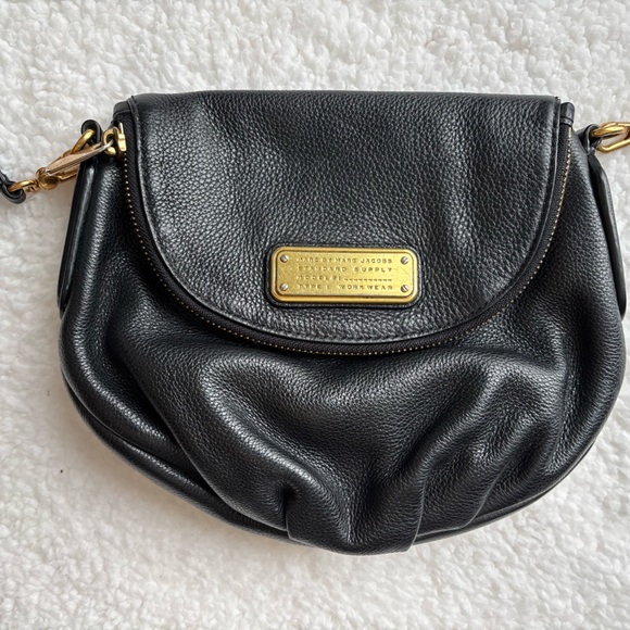 Handbags - Marc Jacobs Black Leather Classic Q Mini Natasha Crossbody Bag